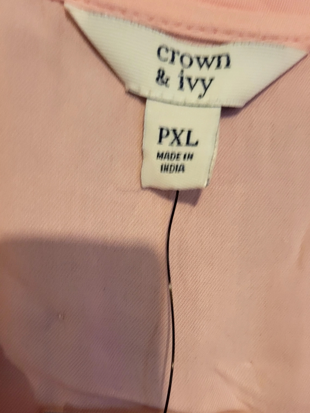 Crown & Ivy Light Pink Sleeveless "Mara" Dress NWT XL - Picture 4 of 7